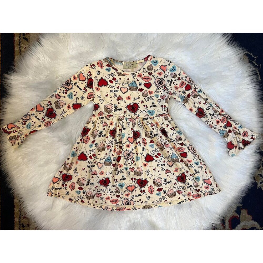 Valentine Heart Dress 4T